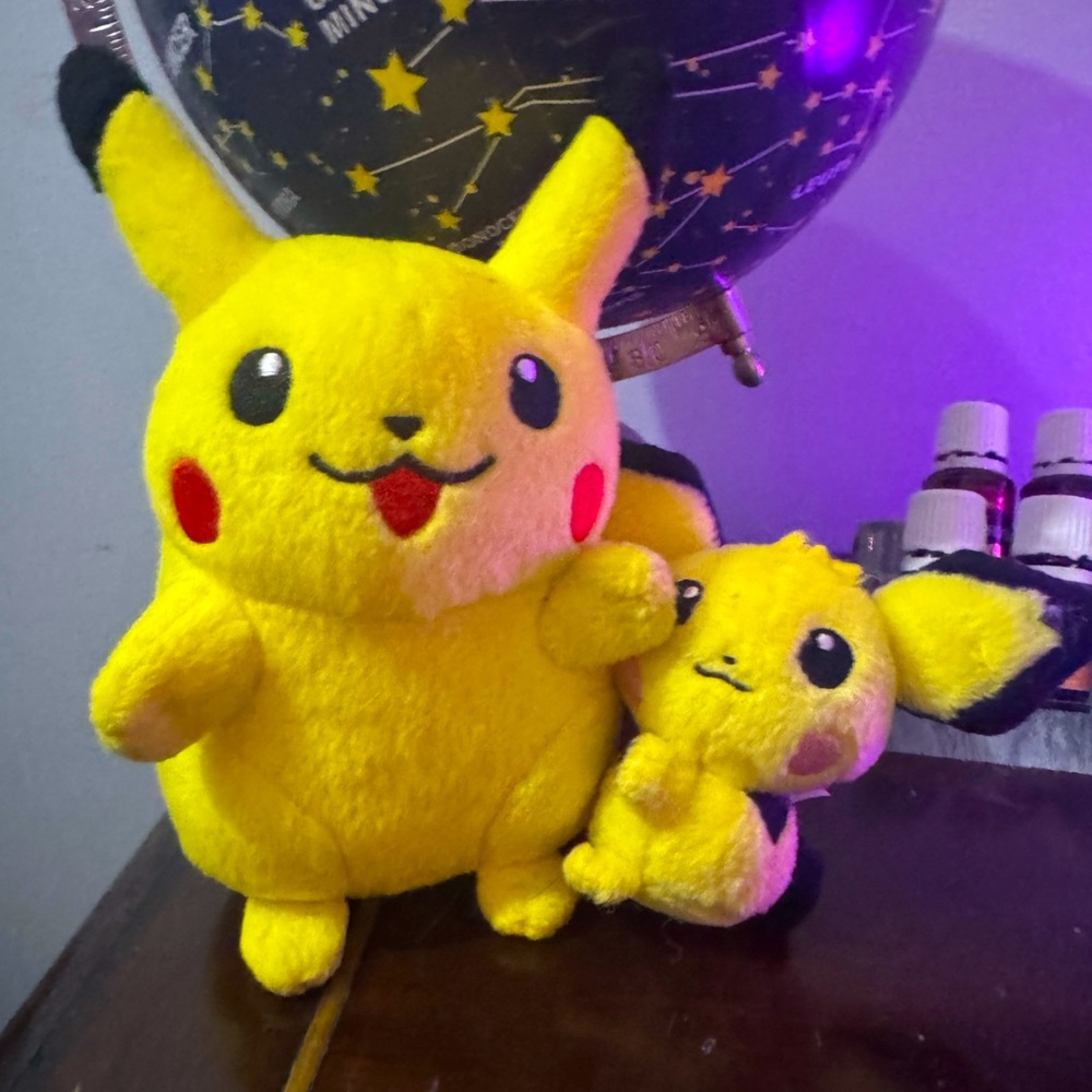 Pokemon Center Plush Pikachu and Pichu